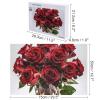1000 PCS Jigsaw Puzzle for Adults Personalized Picture Puzzle Red Flowers in Vase Customized Wooden Puzzle for Family, Birthday, Wedding, Game Nights Gifts Animal Puzzle view 2