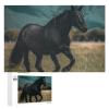 1000 PCS Jigsaw Puzzle for Adults Personalized Picture Puzzle Horse Crossing Field Customized Wooden Puzzle for Family, Birthday, Wedding, Game Nights Gifts Animal Puzzle view 1
