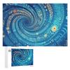 1000 PCS Jigsaw Puzzle for Adults Personalized Picture Puzzle Blue Hippie Art Customized Wooden Puzzle for Family, Birthday, Wedding, Game Nights Gifts Animal Puzzle view 1