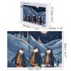 1000 PCS Jigsaw Puzzle for Adults Personalized Picture Puzzle Three Penguins Customized Wooden Puzzle for Family, Birthday, Wedding, Game Nights Gifts Animal Puzzle view 2