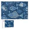 1000 PCS Jigsaw Puzzle for Adults Personalized Picture Puzzle Fish and Shells Customized Wooden Puzzle for Family, Birthday, Wedding, Game Nights Gifts Animal Puzzle view 1