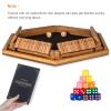 BIVOMON 1-6 Players Shut The Box Dice Game, Wooden Board Table Math Game for Kids Adult with 24 Dice, Close The Box Game for Family, Party, Christmas, Birthday view 3