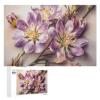 1000 PCS Jigsaw Puzzle for Adults Personalized Picture Puzzle Purple Flowers Customized Wooden Puzzle for Family, Birthday, Wedding, Game Nights Gifts Animal Puzzle view 1