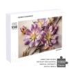 1000 PCS Jigsaw Puzzle for Adults Personalized Picture Puzzle Purple Flowers Customized Wooden Puzzle for Family, Birthday, Wedding, Game Nights Gifts Animal Puzzle view 4