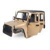 1/10 RC Car Hard Jeep Body Shell Kit, Jeep Body, Open Shell Kit 313mm Wheelbase for RC Crawler Car Axial SCX10 90046 90047 RGT EX86100(Khaki) view 1
