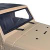 1/10 RC Car Hard Jeep Body Shell Kit, Jeep Body, Open Shell Kit 313mm Wheelbase for RC Crawler Car Axial SCX10 90046 90047 RGT EX86100(Khaki) view 3