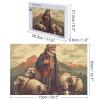 1000 PCS Jigsaw Puzzle for Adults Personalized Picture Puzzle Man Leads The Sheep Customized Wooden Puzzle for Family, Birthday, Wedding, Game Nights Gifts Animal Puzzle view 2
