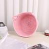 YZZY Storage Basket 1 Pcs Cotton Rope Woven Basket for Shelf Nursery Decorative Basket Organizer Bins (Pink Variegated Medium) view 3