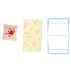 1:12 Miniature Bed, Metal Structure Cute Pattern Sponge Cloth Mattress Dollhouse Bed, Doll House Accessories, 1:12 Miniature Bed for Living Room (Yellow Bird Pattern) view 2