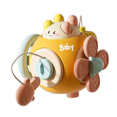 GZSDLL Montessori Busy Cube for Toddlers,Car Travel Toys Busy Board Activity Cube,Kids Educational Birthday Gifts Sensory Baby Toys 18+ Months (Rabbit)