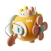 GZSDLL Montessori Busy Cube for Toddlers,Car Travel Toys Busy Board Activity Cube,Kids Educational Birthday Gifts Sensory Baby Toys 18+ Months (Rabbit) view 1