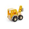 Bigjigs Toys Mini Crane Truck - Kids Cranes, Wooden Construction Toy, Toddler Play Vehicle, Sandpit Playsets, Gifts for Toddlers, Sustainably Made, Age 12+ Months view 2
