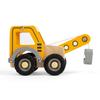 Bigjigs Toys Mini Crane Truck - Kids Cranes, Wooden Construction Toy, Toddler Play Vehicle, Sandpit Playsets, Gifts for Toddlers, Sustainably Made, Age 12+ Months view 3