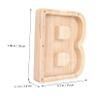 Abaodam Decorative Letter-Shaped Bank for Boys and Girls Wooden and Savings Pot View Design for Monitoring Savings for Year and Birthdays view 4