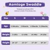 Aomloge PuppyPaws Baby Sleep Sack, Transition Swaddle, Sleep Sack 6-9 Months, Wearable Blanket Baby with 2-Way Zipper, Swaddles for Newborns Summer, 95% Rayon derived from Bamboo, 5% Spandex view 4