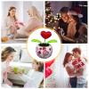 Solar Dancing Toy, Reusable Solar Powered Car Toys, Automatically Shaking Heart Solar Car Ornament, Eco Friendly Swinging Toys, Red Heart Flower Dashboard Decoration for Car Dashboard Bedroom view 2