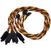 BackBayRC - 20awg Twisted Servo Extension Cable w/Safety Clip - 100 Strands for RC Vehicles, Drones, E-Bikes - 8 Lengths / 5 Wires per Pack (30CM / 12in) view 2