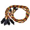 BackBayRC - 20awg Twisted Servo Extension Cable w/Safety Clip - 100 Strands for RC Vehicles, Drones, E-Bikes - 8 Lengths / 5 Wires per Pack (30CM / 12in) view 3