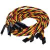 BackBay R/C 20awg Servo Extension Wire w/Safety Clip - 100 Strands for RC Vehicles, Drones, E-Bikes - 8 Lengths / 5 Wires per Pack (60CM / 24in) view 3