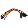 BackBay R/C 20awg Twisted Servo Extension Cable w/Safety Clip - 100 Strands for RC Vehicles, Drones, E-Bikes - 8 Lengths / 5 Wires per Pack (15CM / 6in) view 2