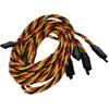 BackBayRC - 20awg Twisted Servo Extension Cable w/Safety Clip - 100 Strands for RC Vehicles, Drones, E-Bikes - 8 Lengths / 5 Wires per Pack (75CM / 30in) view 2