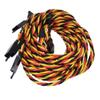 BackBayRC - 20awg Servo Extension Wire w/Safety Clip - 100 Strands for RC Vehicles, Drones, E-Bikes - 8 Lengths / 5 Wires per Pack (120CM / 48in) view 2