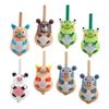 HEMOTON Adorable Animal Wooden Gyro Toys 8pcs Collection Gyro Toys Enhance Hand-Eye Coordination Wood Children view 1