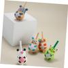 HEMOTON Adorable Animal Wooden Gyro Toys 8pcs Collection Gyro Toys Enhance Hand-Eye Coordination Wood Children view 3