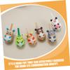 HEMOTON Adorable Animal Wooden Gyro Toys 8pcs Collection Gyro Toys Enhance Hand-Eye Coordination Wood Children view 4