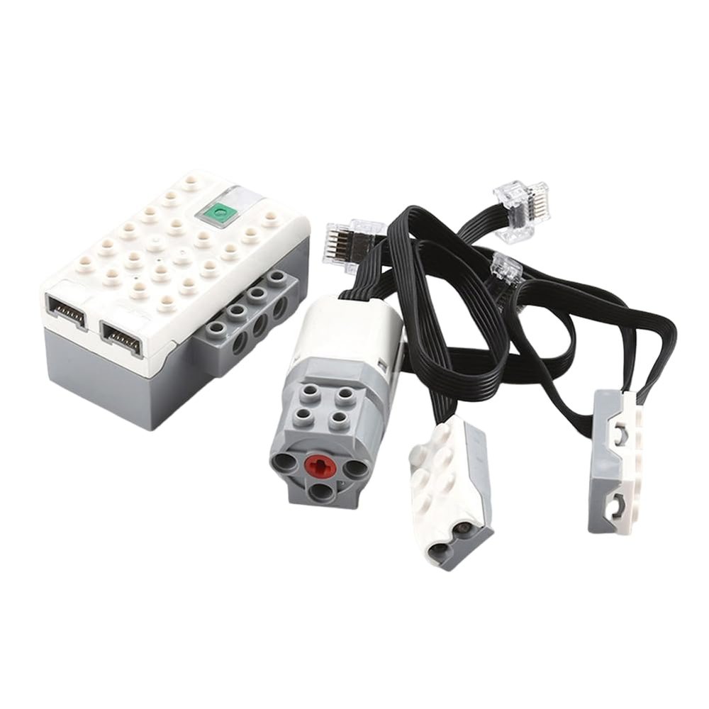 Hubceuo Hub/Sensor/Motor Building Blocks WEDO2.0 Power Function EV3 20841 20844 Sensor 45300 19071 Main Engine Bricks Toys Replacement Spare Parts Accessories, Grey