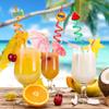 24Pcs Drinking Straws, Pool Party Decorations Supplies Summer Pool Beach Party Favors Crazy Silly Straws for Kids Hawaiian Birthday Goodie Bag Stuffers End of Year Student Gifts Bulk Prizes for Kids view 4