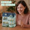 Kisoy Romantic and Cute Dollhouse Miniature DIY House Kit Creative Room Perfect DIY Gift for Friends, Lovers and Families (Warm House) view 4