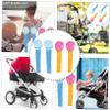 VICASKY 4pcs Stroller Clip Blanket Clamp for Pram Double-Sided Toothed Secure Quilts Blankets Prevents Dragging Floor for Keeping Boy Girl Warm view 3