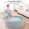 Heopeis Ball Pit Balls Stars Hearts for Toddlers- 200 Pack 3 Shapes Children's Toy Balls for Ball Pool Playroom Playpen, Crush Proof Plastic Toy Balls (2 Macarons Randomly) view 4