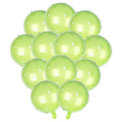 100% Liked 12pcs 18 Inch Pickleball Mylar Balloons, Pickleball Theme Party Decor, Birthday & Anniversary, Unisex Adult & Children