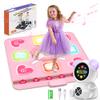 Acelufly Rechargeable Dance Mat Toys for Girls, Light Up Dance Pad with Wireless Bluetooth, Xmas B-Day Gifts for 3 4 5 6 7 8 9 10 11 12 Years Old Kids (Pink) view 1