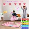 Acelufly Rechargeable Dance Mat Toys for Girls, Light Up Dance Pad with Wireless Bluetooth, Xmas B-Day Gifts for 3 4 5 6 7 8 9 10 11 12 Years Old Kids (Pink) view 4
