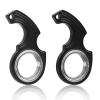 2pcs Key Chain Spinner Fidget Toy, Portable Finger Spinning Keychain with 2pcs Key Ring Funny Key Holder Toys for Adults Teens Finger Exercising (Black) view 1
