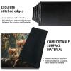 Playmat for MTG,Card Playmat Stitched with Zones for MTG Card Game Playing, TCG and Board Game Mat for Cards,Mousepad Desk Mats,Game Mat 24 x 14 inches-Five Little Cats view 4