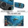 Playmat for MTG,Game Mat 24 x 14 inches, Non Slip Rubber Backing TCG and Board Game Mat for Cards,Mousepad Desk Mats-Cute Turtle view 3