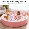 Heopeis Ball Pit Balls for Toddlers, 100 pcs Pastel Plastic Toy Balls for Kids, Macaron Pit Balls for Baby Toddler Birthday Christmas, Ball Pool Play Tent, Baby Kiddie Pool Toys, Party Decoration view 4