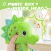 Awotoy Baby Toys 0 to 12 Months, Musical Stuffed Animal Activity Soft Toys with Multi-Sensory Crinkle, Rattle and Textures, Infant Tummy Time Toys for Newborn Boys Girls, Seahorse, Green view 2