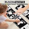 Baobrava High Contrast Baby Toys, Black and White Newborn Toys for Brain Development, Soft Baby Books, Infant Sensory 0-6-12 Months, Tummy Time Toy, Visual Stimulation Montessori Gift view 2