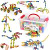 170 Pcs STEM Building Toys for Kids Ages 4-8, Building Blocks Educational Construction Engineering Building Kit for Ages 3 4 5 6 7 8 9 Year Old Creative Kids Games, Christmas Birthday Gifts Boys Girls view 1