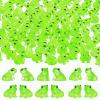 SYWHXY 104PCS Luminous Mini Resin Frogs Green Frogs Figurines Miniature Glow in The Dark, Cute Tiny Frogs for Micro Moss Landscape Dollhoues Terrarium Aquariums Cake Decor Hidden Games view 1