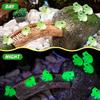 SYWHXY 104PCS Luminous Mini Resin Frogs Green Frogs Figurines Miniature Glow in The Dark, Cute Tiny Frogs for Micro Moss Landscape Dollhoues Terrarium Aquariums Cake Decor Hidden Games view 4
