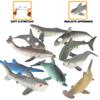 20 PCS Mini Rubber Shark Toy Figure, Super Stretches Bath Toy Set, Material TPR, Ocean Sea Animal Floating Bathtub Toy Party Favors, Realistic Shark Dolphin Whale Toy view 3