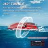 LAFALA Mini Remote Control Boat RC Boat 2.4Ghz 360 Rotating bulit-in Rechargeable Battery Swimming Pool Toys Remote Control Boats for Kids 8-12 Years Birthday Gift Red view 2