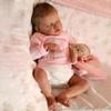 RXDOLL Reborn Baby Dolls Silicone Full Body Girl Waterproof 18 Inch Realistic Sleeping Newborn Doll Silicone Babies Life Like Baby Dolls That Look Real Bebe Bathable view 3