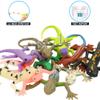 8 PCS Mini Lizards Toys for Kid, Realistic Rubber Lizard Set, Super Stretches Material TPR with Bag Lizard Figure Bathtub Toy Iguana Chameleon Dragon view 3